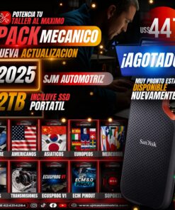 Pack Mecánico SSD 2TB 2025 | Software + Diagramas Automotrices Ultra Rápido Sin Suscripciones
