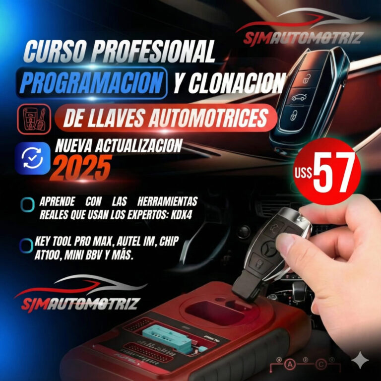 Curso de Programación y Clonación de Llaves Automotrices | Corte de Llaves – Actualizado 2025