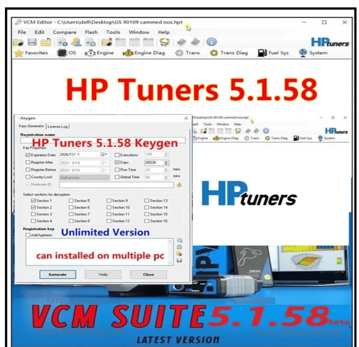 Software HP Tuners 5.1.58 ilimitado