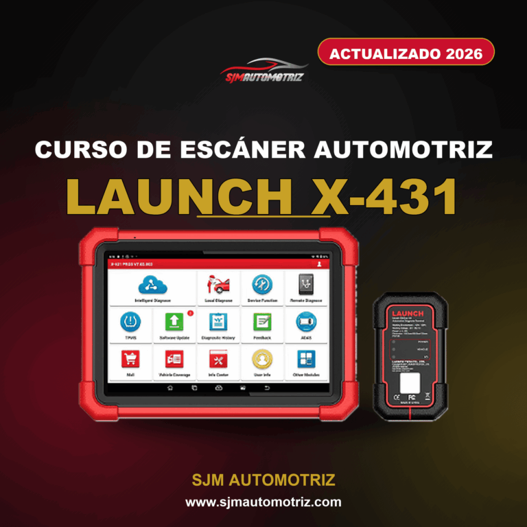 Curso de Escaner LAUNCH X-431 2026 — Diagnóstico, y Funciones Especiales